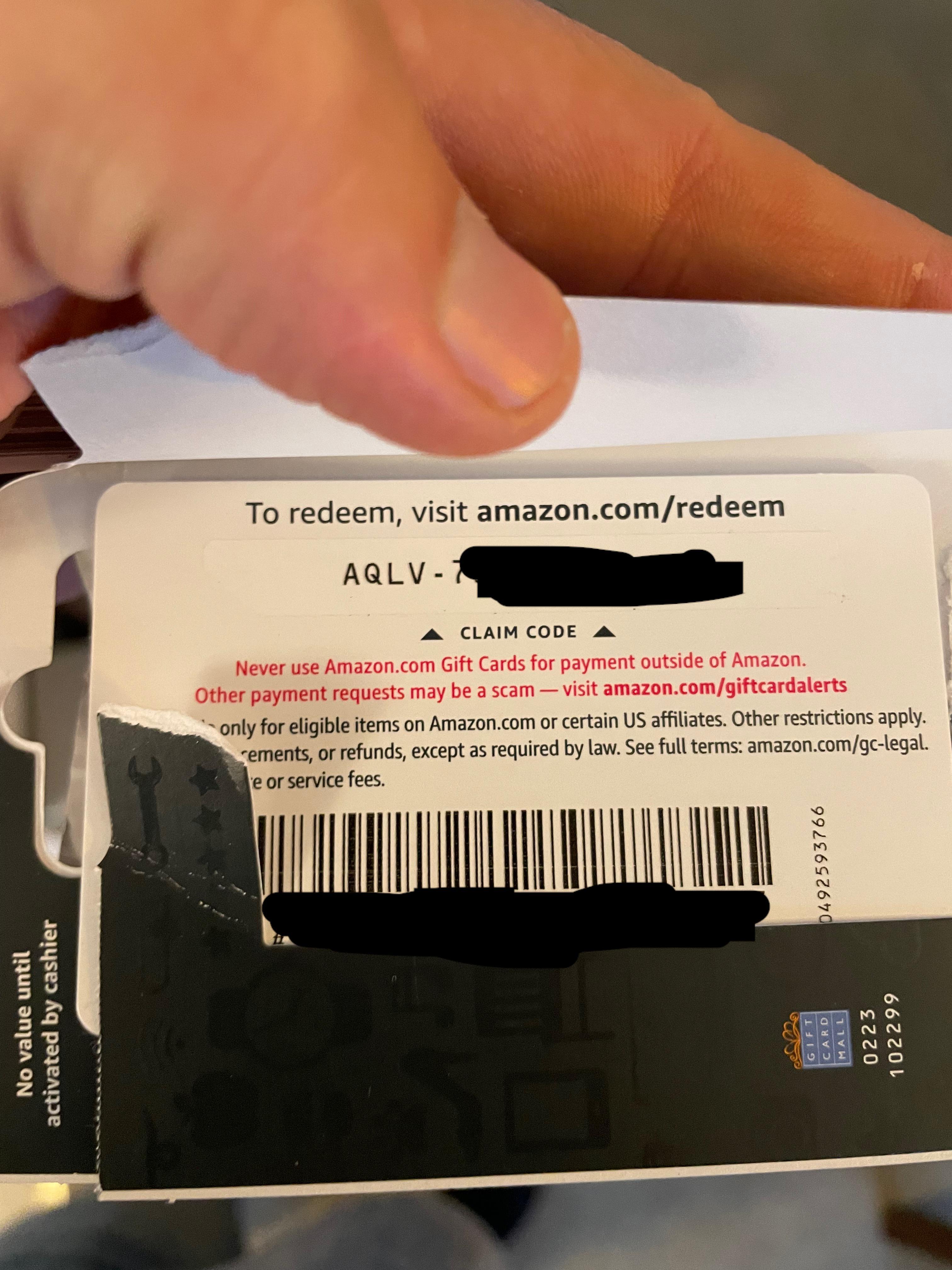 Did I buy a fake Amazon gift card? : r/Scams